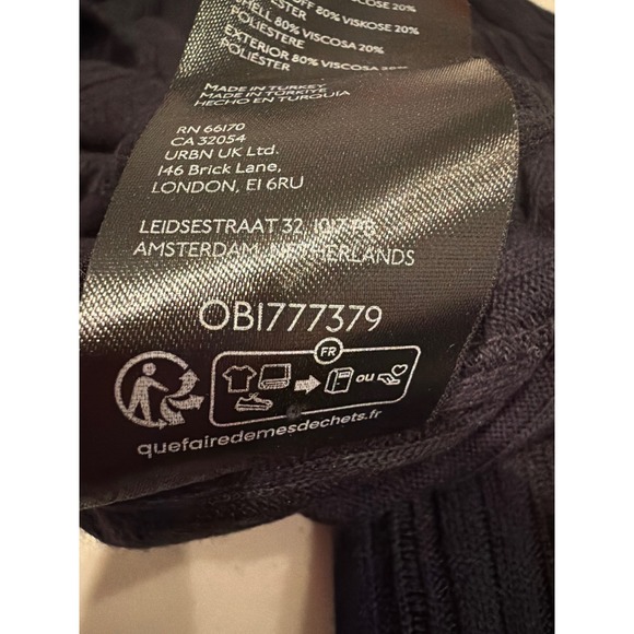 Anthropologie Ribbed Bell Sleeve Scoop Neck Top Women's M Black Boho Hippie Y2K - Picture 7 of 12